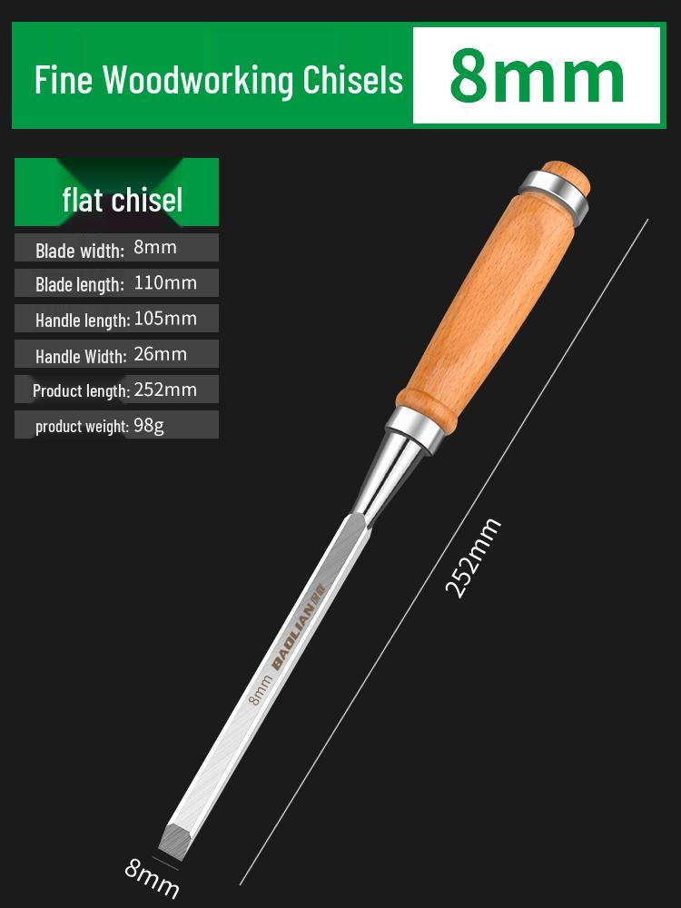 Набор столярных стамесок по дереву с деревянной рукояткой - Плоские, лопаточные, ножевые, резьбовые, канавочные и строгальные инструменты