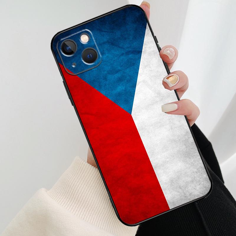 Чехия Чешский флаг Чехол для телефона для iPhone 17 Pro Max 14 13 12 11 15 16 Pro Max mini 15 16 Plus 16e 17 Air