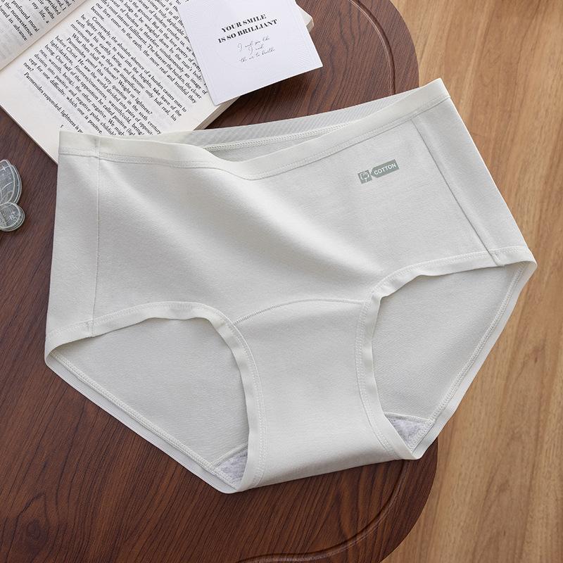 Ladies Spring Simple Cotton Comfortable Breathable Long Crotch Waist Underwear