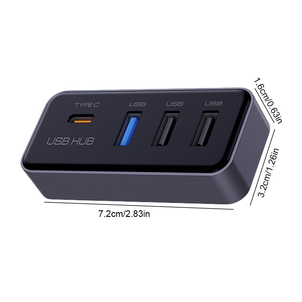 4-портовый USB-хаб-док-станция в бардачок, USB-адаптер для Tesla Model 3 Model Y, Автоаксессуары