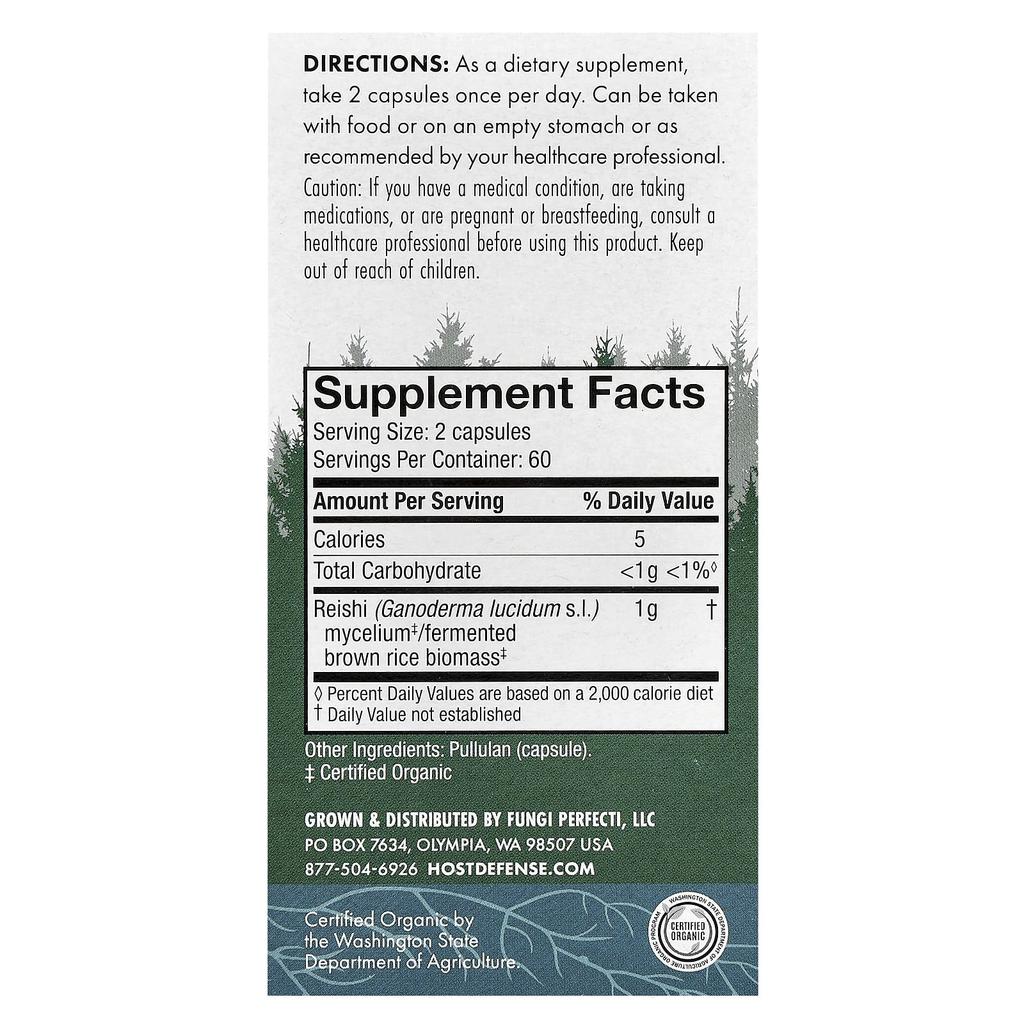 Mushrooms™, Reishi Mushroom, 120 Capsules