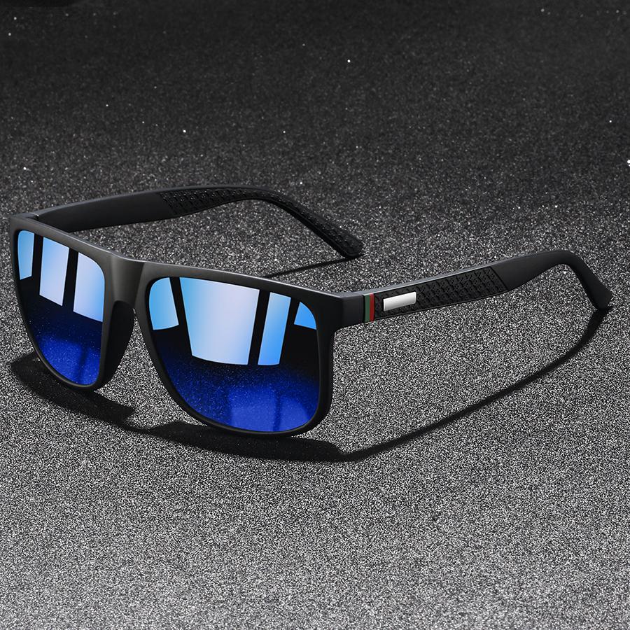 Fashion Classic Square UV400 Sunglasses Men Women Driving Fishing Colorful Trendy Lightweight Outdoor Goggles