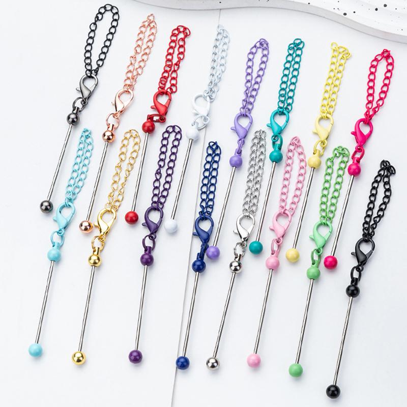 WTEMPO Набор основ для брелоков с бусинами Пустые основы для брелоков для бусин Набор для изготовления брелоков с бусинами своими руками для поделок, подвесок, шармов