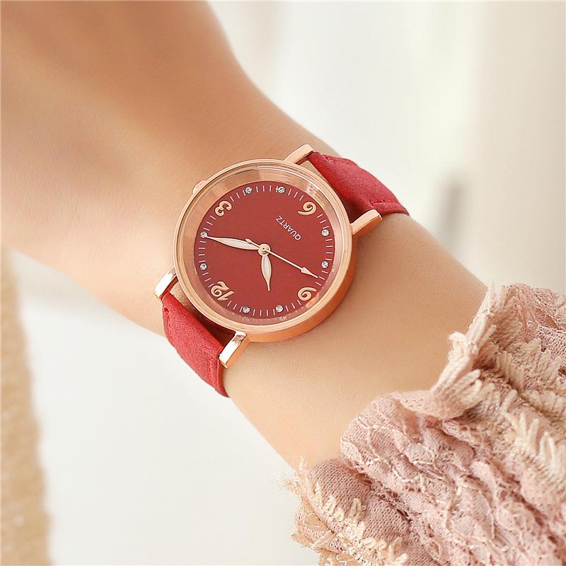 Fashion Luminous Hands Ladies Quartz Watches Simple Leather Strap Woman's Wristwatches Gifts for Wife,Friend,Family
