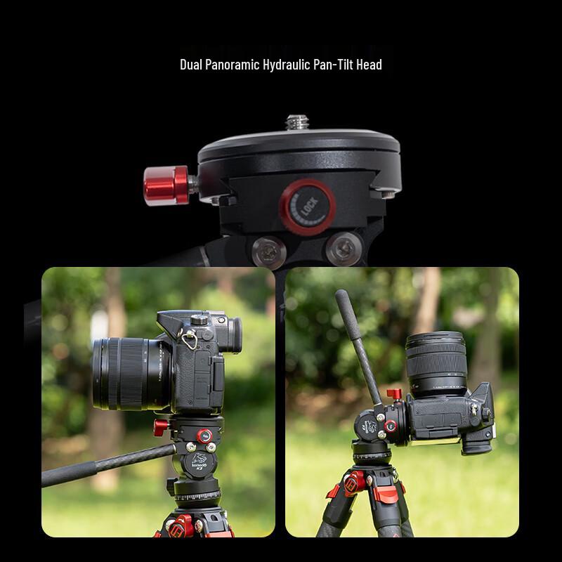 IFOOTAGE TA3B+K3 Aluminum Alloy Tripod & Fluid Head Kit