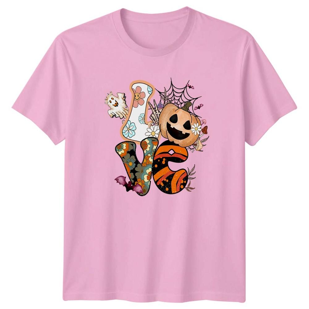 Love Unisexs TShirt Retro Halloween Halloween Gift For Her