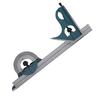 1x Stainless Steel Universal Bevel 180 Degree Angle Combination Square Protractor Ruler Set