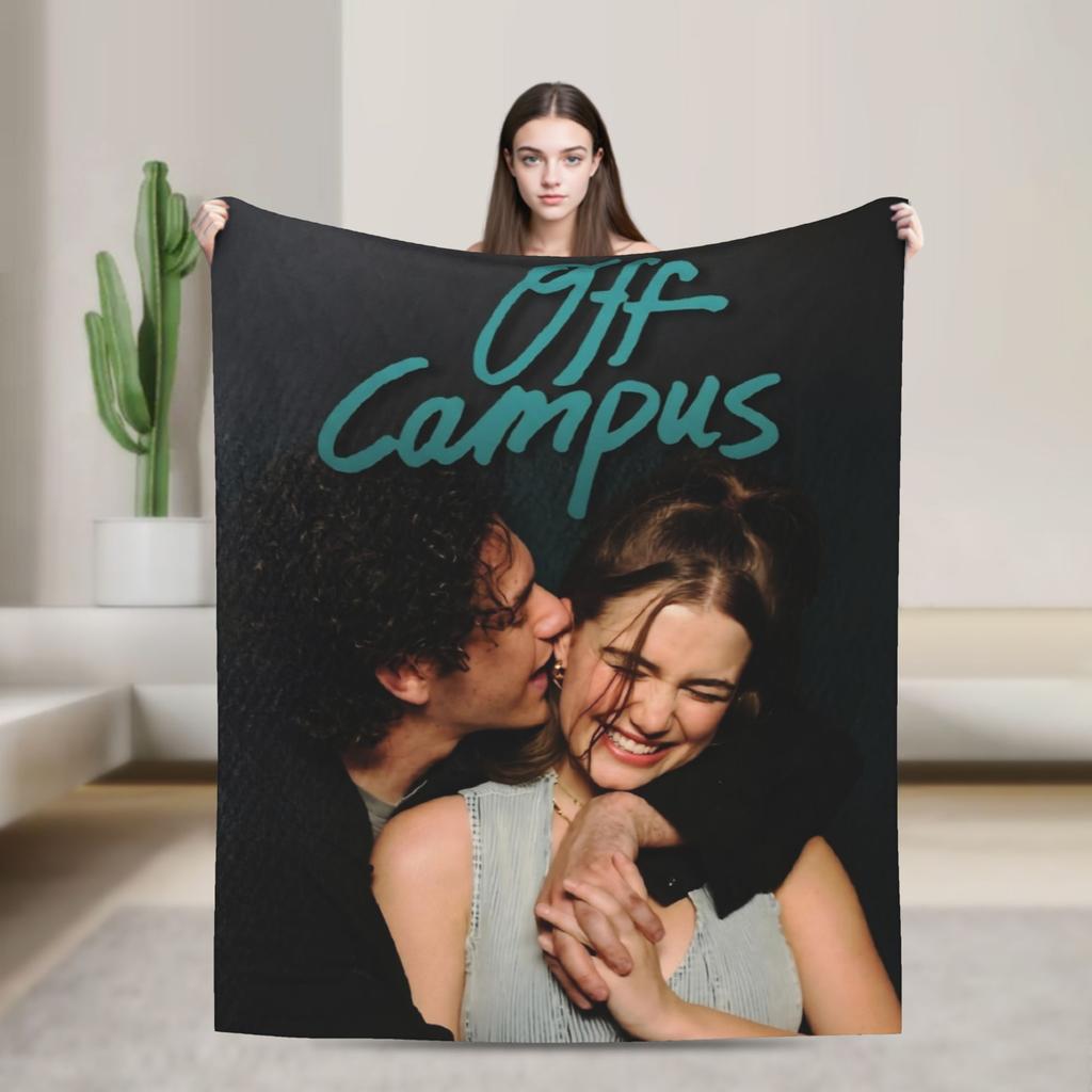 Off Campus  Hockey Romance Flannel Throw Blankets  Blanket for Bed Travel Lightweight Bed Rug,