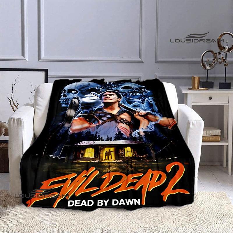 Одеяла с принтом «Зловещие мертвецы», детские теплые одеяла, фланелевые мягкие удобные одеяла, домашние дорожные одеяла, подарки на день рождения