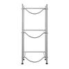 3 Tiers Water Jug Holder Single Row Water Bottle Rack for 3 Bottles Silver