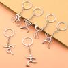 Sports Keyring Basketball Running Fitness Tennis Keychain DD-13297