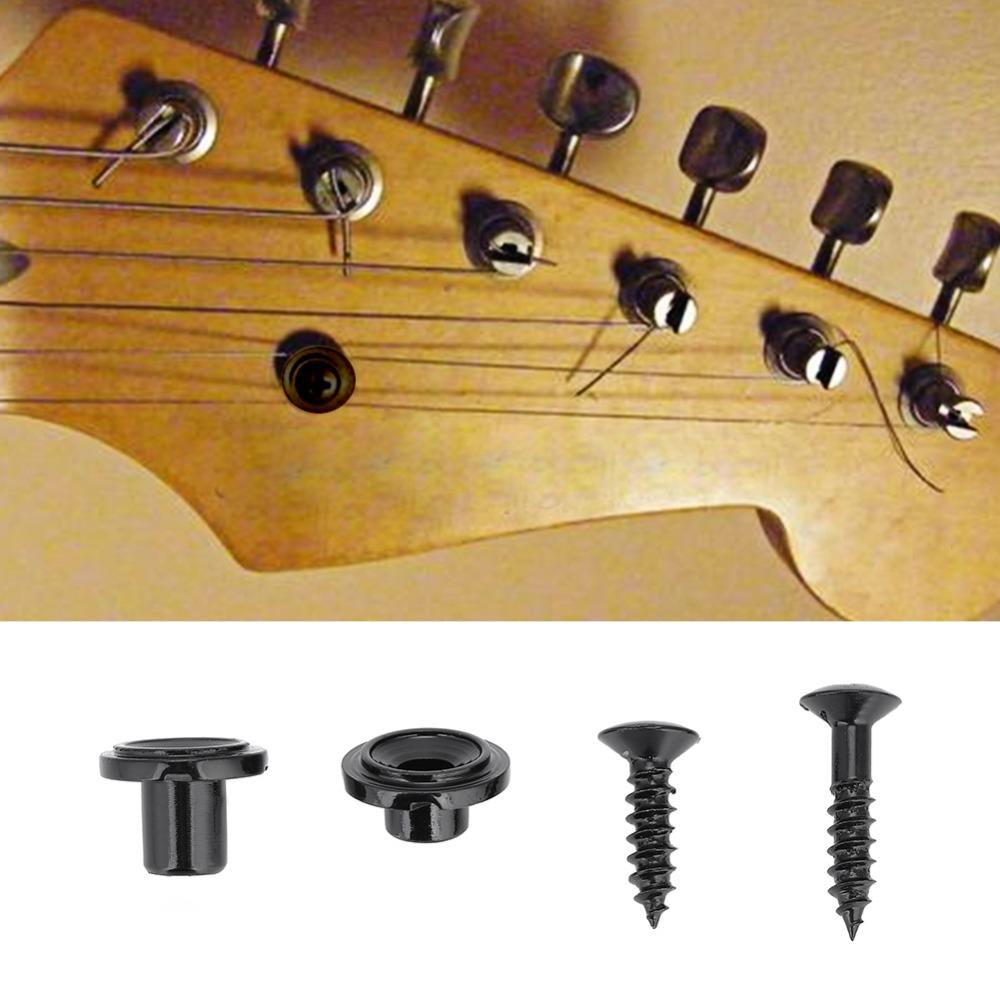2Sets Silver Black Golden Electric Guitar String Tree String Retainer Accessory For Electric Guitar