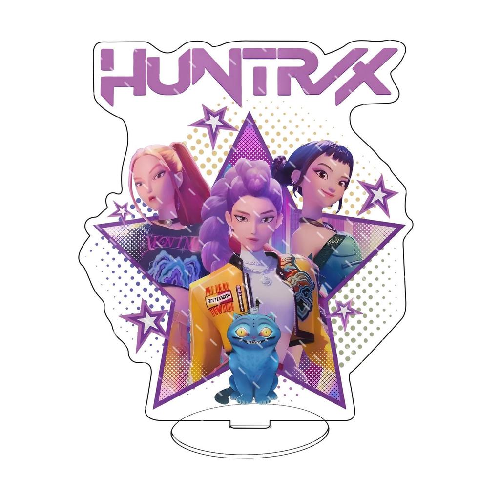 K-Pop Истребители Демонов Модель Стенда Персонажа Группа Истребителей Руми Эджиа Одри Фигурка Акриловая Подставка для Дисплея Аниме Декор Подарок для Девушки