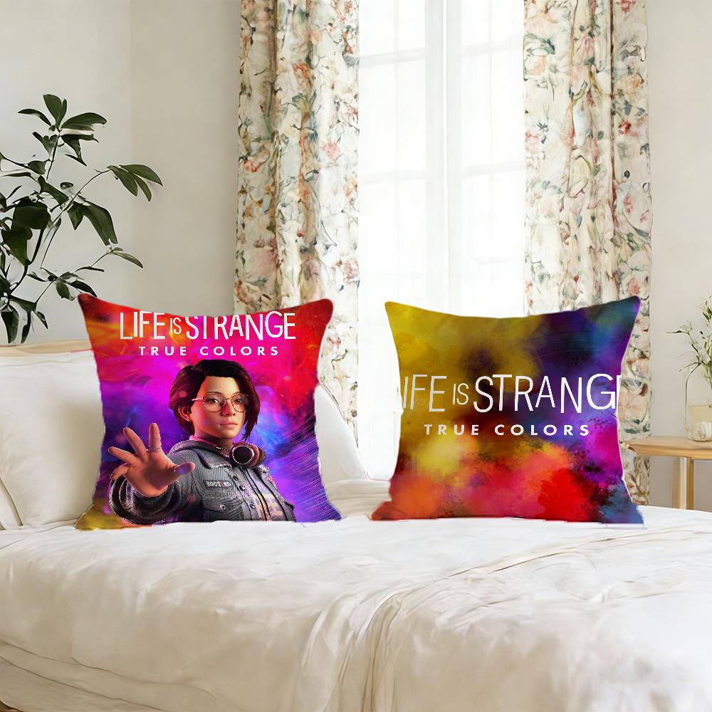 Чехол на подушку аниме Life Is Strange Для печати на подушке Декор дивана Дом Машина Комната Кофейня Офис Нордическая простота