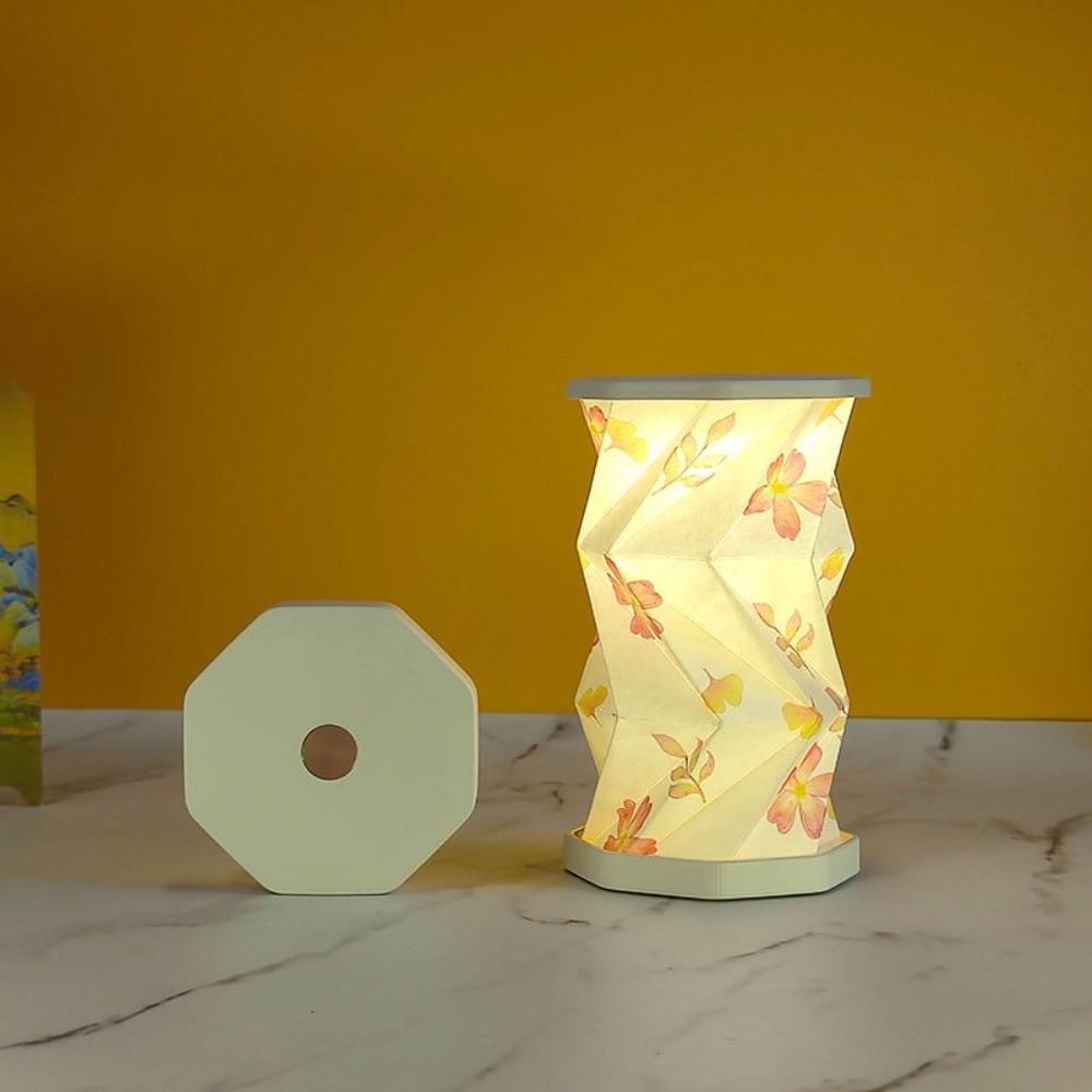 Ultra Thin Portable Desk Light LED Dimmable Table Lamp Birthday Gift Foldable Paper Latern Decor