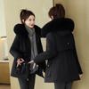 Winter  Women's Thickened Parkas  Fur  Liner Down Jacket