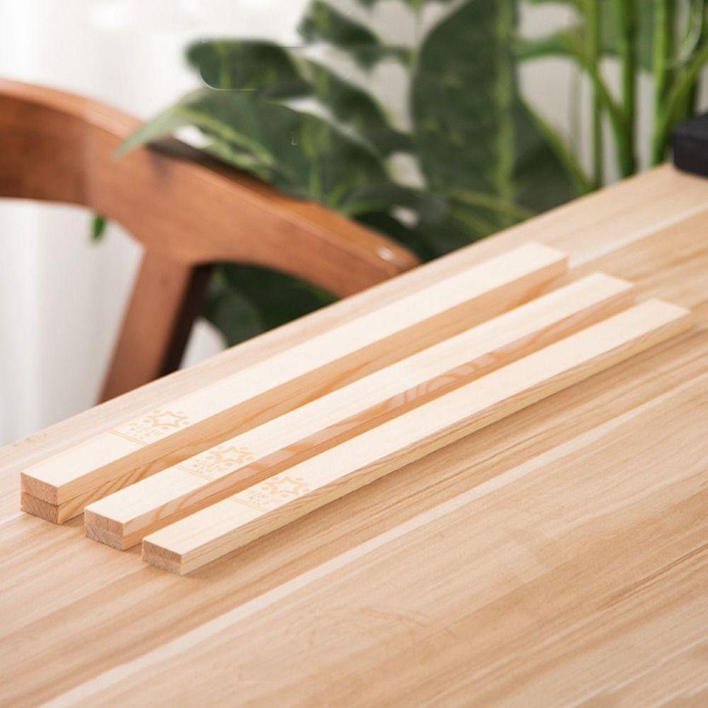 2pcs Multi Size Mud Roller Guide Pine Polymer Clay Guide Handmade Wooden Strip  Pottery Making