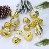 Electroplated Plastic Christmas Ball Shaped Christmas Tree Decoration Pendant Hanging Christmas Supplies