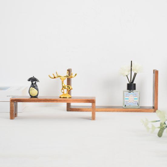 3-Piece Display Stand Wood Risers Rustic Display Risers Combination Type Display Stand