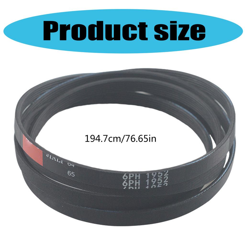 6PH1952 Ремень для сушильной машины Замена Резиновый Бесконечный ремень Приводной ремень для ленточной шлифовальной машины 6PH1952 Резиновый ремень барабана стиральной машины