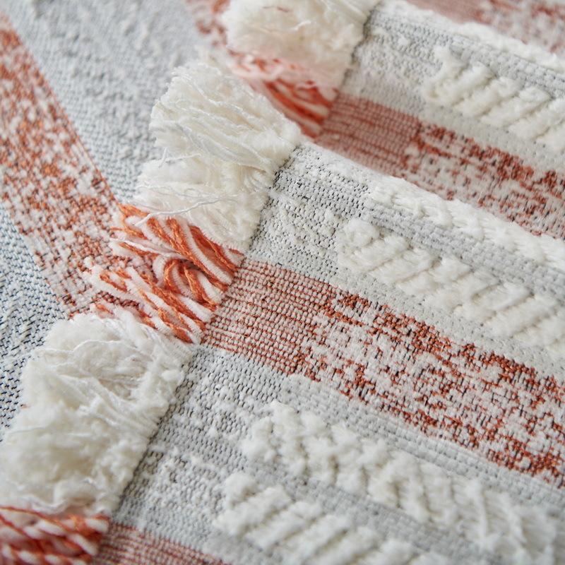 Чехол для дивана EIFLOY-Stripe Tufted Plush с противоскользящим покрытием, 3 места, мягкий чехол для дивана, плед, цельный, теплый, универсальный