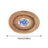 Rattan Weaving Teacup Mat Handmade Drink Cup Mat Vietnamese Rattan Ceramic Coaster  Bar