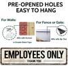 Employees Only Sign,Ideal Employee,Staff Only Signs for Office, Business, Kitchen, Restroom,Ensures Public Do Not Enter Restricted Areas,Authorized