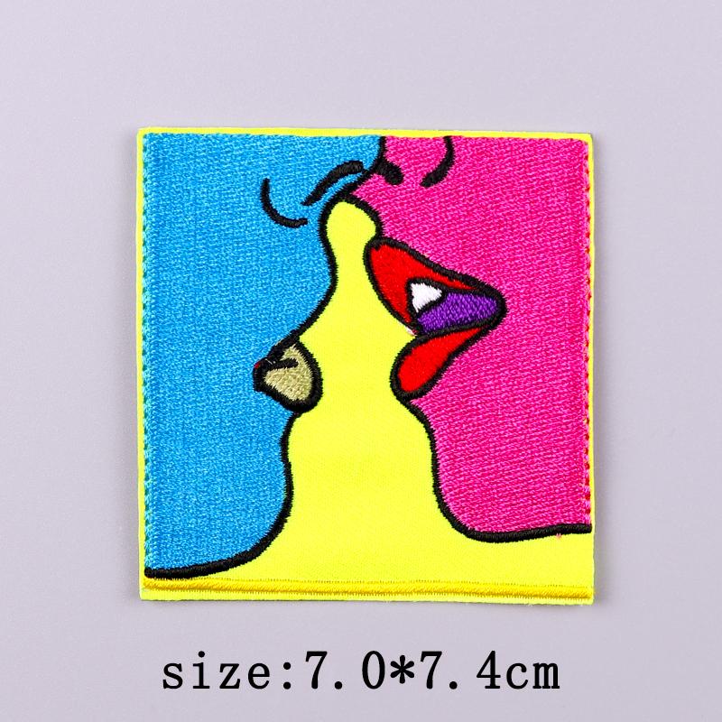 Mushroom Patch Iron On Patches For Clothing Thermoadhesive Patches On Clothes Natural Cartoon Embroidery Patch For Clothes Badge