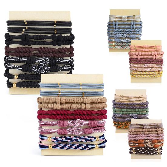 20 шт., резинки для волос, милые веревки для волос в винтажном стиле, браслеты для вьющихся волос, толстые, без повреждений, женские аксессуары
