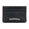 CHROME HEARTS Кошелек для карт из серебристой кожи Scroll Унисекс Аксессуары Черный CH-2270119