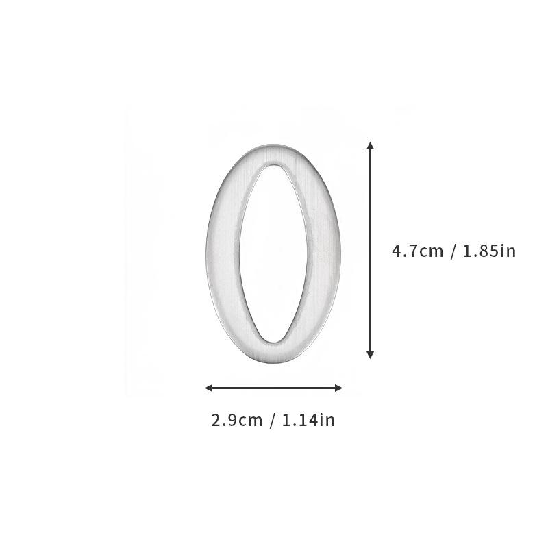 Самоклеящаяся уличная табличка с номером дома из нержавеющей стали - Водонепроницаемая и нержавеющая