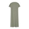 Women's Fashion V-Neck Striped Low Split Lapel Long Sleeveless Casual Dresses