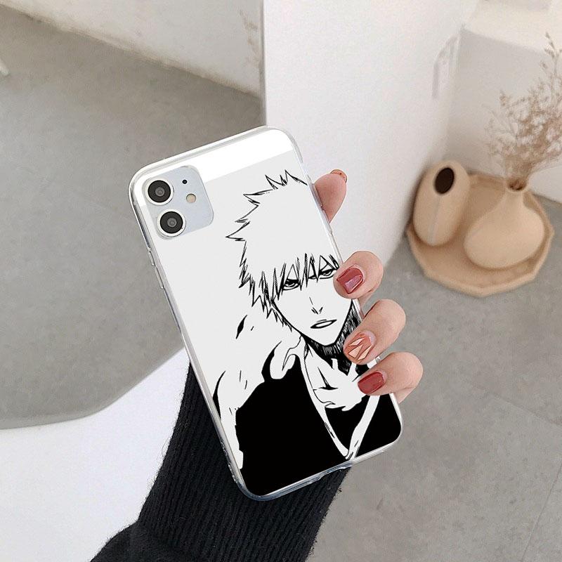 Чехол для телефона с изображением аниме «Блич» для iPhone SE 2020 SE3 2022 13 12 Mini 11 Pro 7 8 5 6 6S Plus X XR XS Max, силиконовый прозрачный чехол из ТПУ