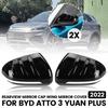 Car Side Mirror Cover Rear View Mirror Housing for BYD Atto 3 Yuan Plus 2022-2023