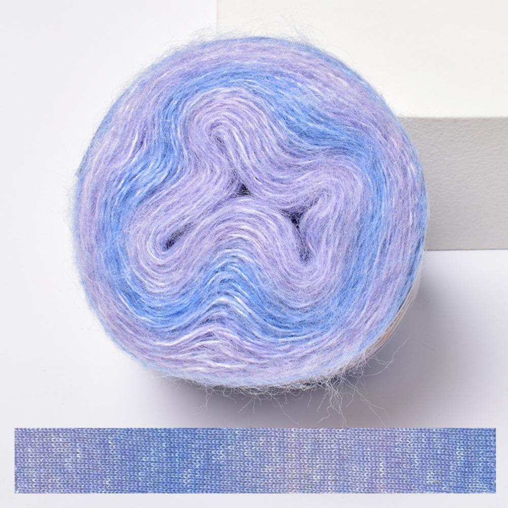 250М Юбочное кружево Радужная мохеровая пряжа Весна/Лето Ручного вязания Мягкая пряжа Сделай сам