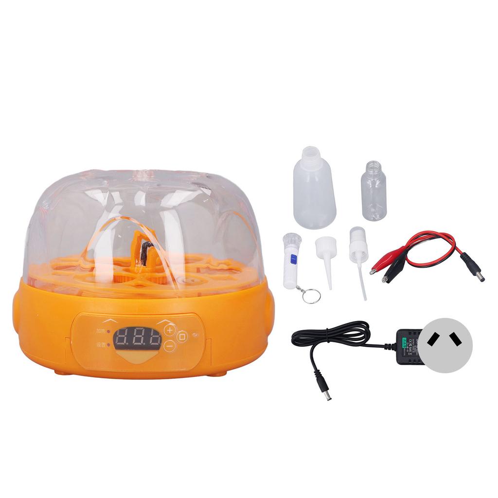 15W Egg Incubator 6 Eggs Digital Mini Fully Automatic Egg Incubator with Automatic Egg Turner for