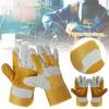 Wear-resistant Leather Working Gloves Labor Protection Welder Work Gloves Cowhide Welding Gloves