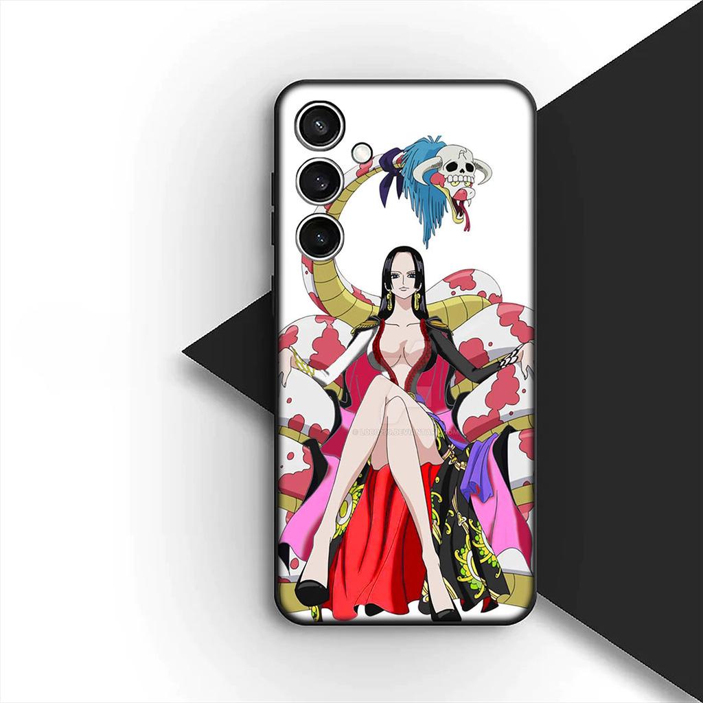Cover for Samsung Galaxy S24 S25 S23 FE Ultra Plus S7 Edge S25+ S23+ A56 5G Phone Case Roronoa Zoro Boa Hancock One Luffy Pieces