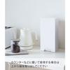 Yamazaki Tower Two-Way Plastic Bag Stocker, White, 5437, Approx. W14cm x D10.2-18.7cm x H30cm