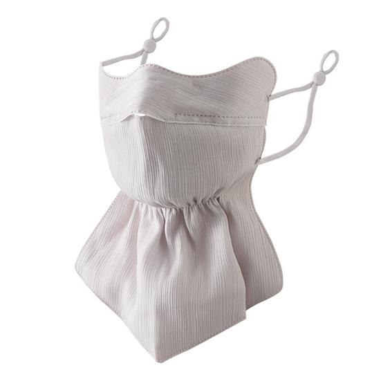 Face Guard High-Density Anti-UV Fabric Sun Protection Face Guard 3D Tailored Fit Adjustable Straps Summer Outdoor Face
