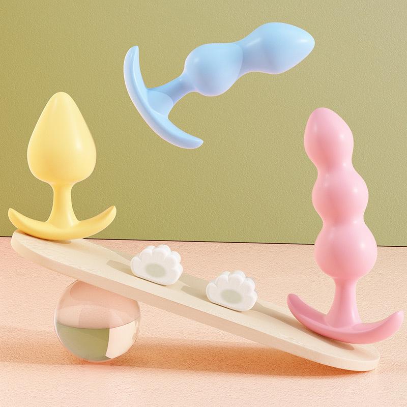 Сексуальная игрушка Mystery Girl Jelly Tail - Мягкий ТПЭ, трехцветный анальный стимулятор