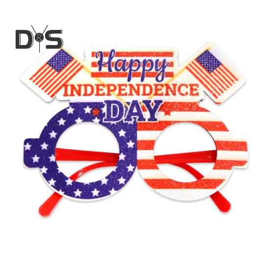 1/12 шт. Очки с американским флагом, патриотическая вечеринка в честь Дня памяти, звездно-полосатые очки для празднования Дня ветеранов США 4 июля