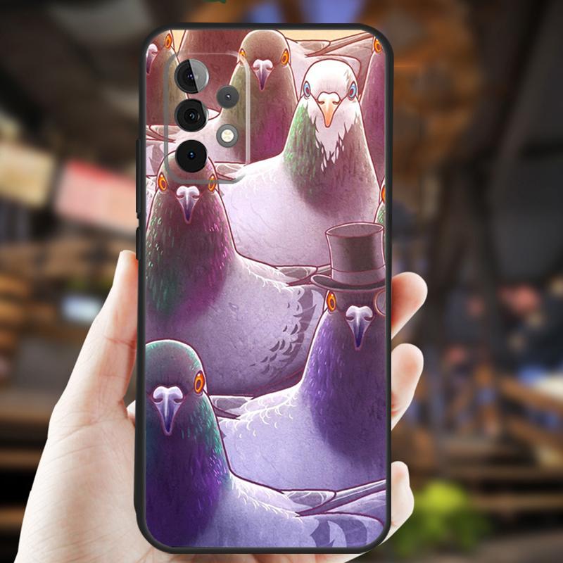 Голуби Птица Птицы Стая Животное Для Samsung Galaxy A53 A33 A13 A52 A32 A12 A50 A31 A51 A71 A52S A54 A34 A24 A14 Чехол для телефона