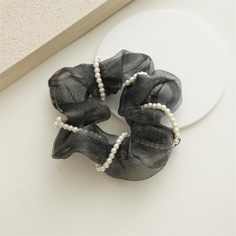 Корейские тканевые резинки для волос, женские однотонные веревки для волос, элегантный держатель для хвоста, резинка, эластичная лента для волос, аксессуары для волос, петля для волос