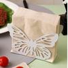 Square Base Iron Napkin Storage Stand Vertical Design Elegant Kitchen Decoration  Cafe