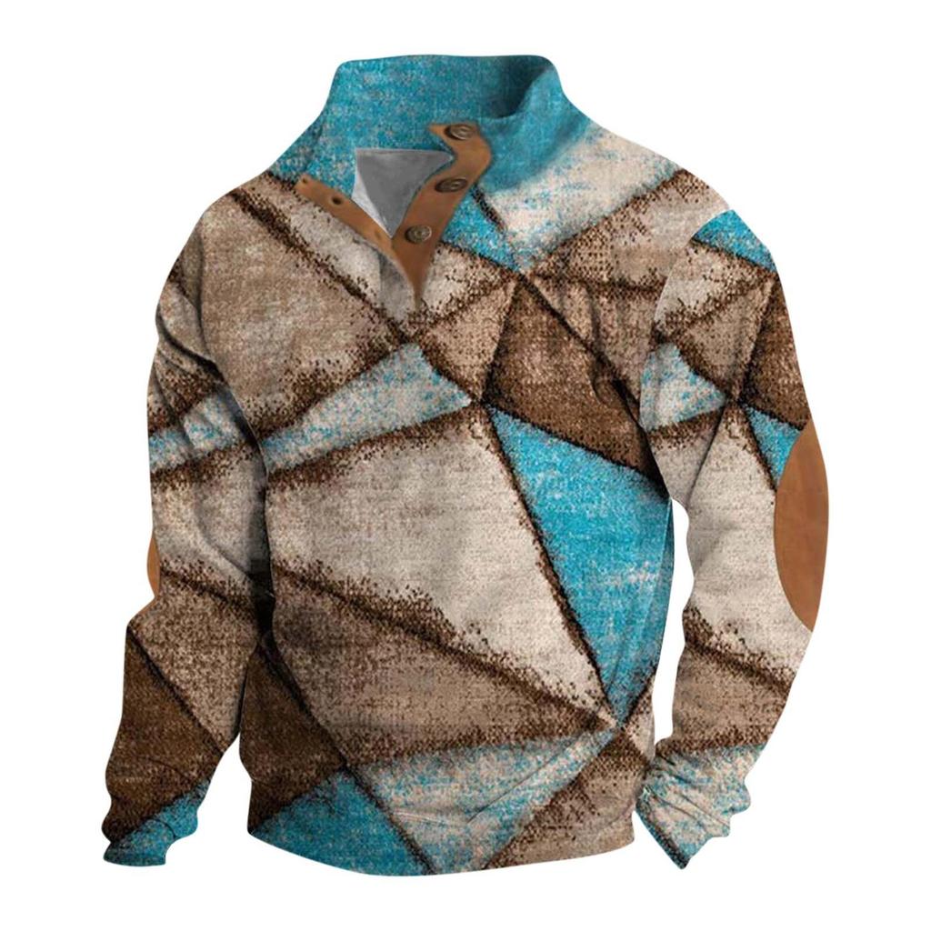 Spring And Men's Standing Collar Sweatshirt Is Outdoor Casual Sweaters Tops