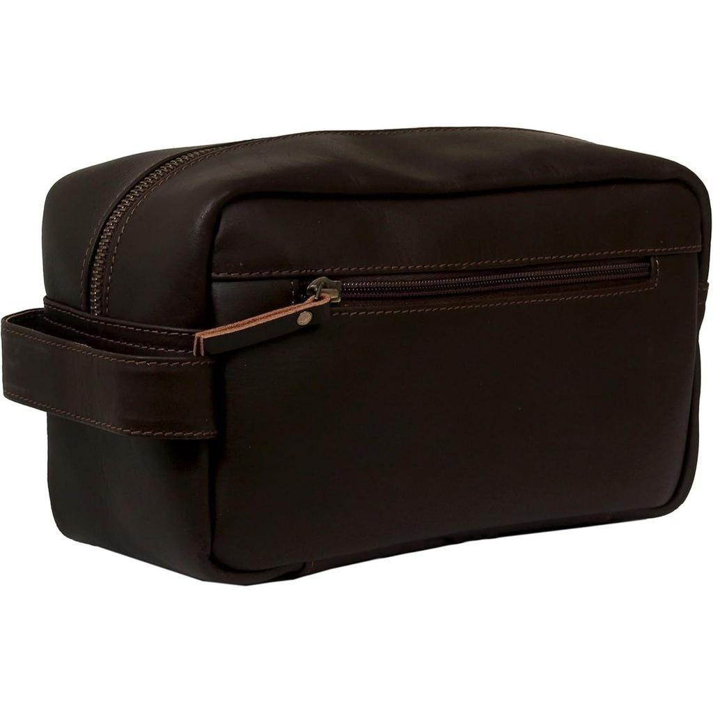 24-дюймовые кожаные дорожные сумки для мужчин и женщин из натуральной кожи, дорожный чемодан для ночевки на выходных с кожаным набором туалетных принадлежностей Dopp