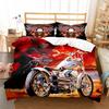 Eagle Motorcycle 2Logo Digital Printing Quilt Cover Pillowcase Bed Three-Piece Set