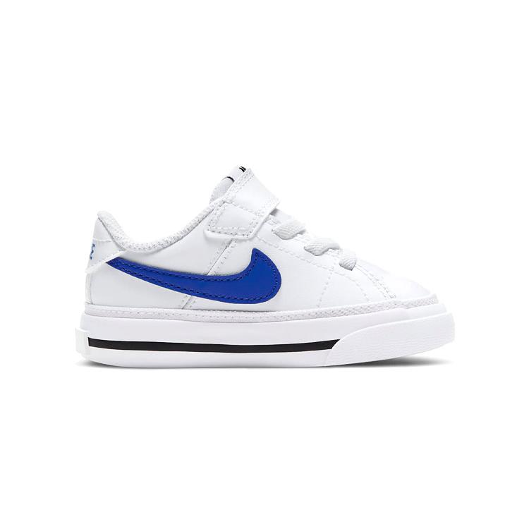 Nike Кроссовки Court Legacy с нескользящей и износостойкой подошвой, низкие, для малышей, Белый Синий Черный, для младенцев и малышей DA5382-101
