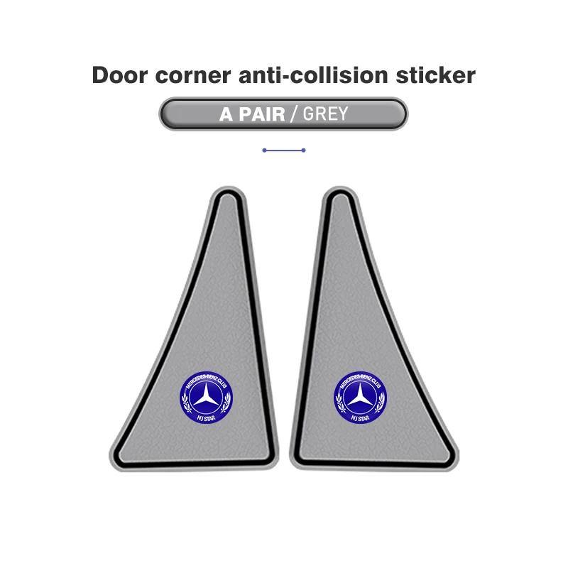 CQM1 2pcs Car Door Corner Cover Anti Collision Bumper Sticker For Mercedes Benz AMG A C E S G Class W201 W210 W108 W204 W205 W203